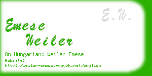 emese weiler business card